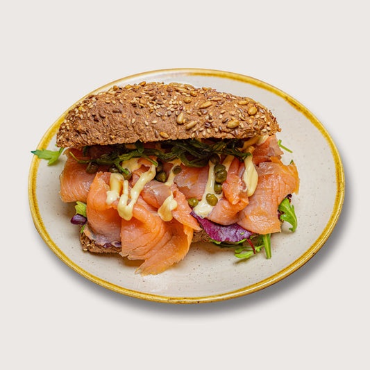 Smoked salmon sandwich | Lunch in Amsterdam