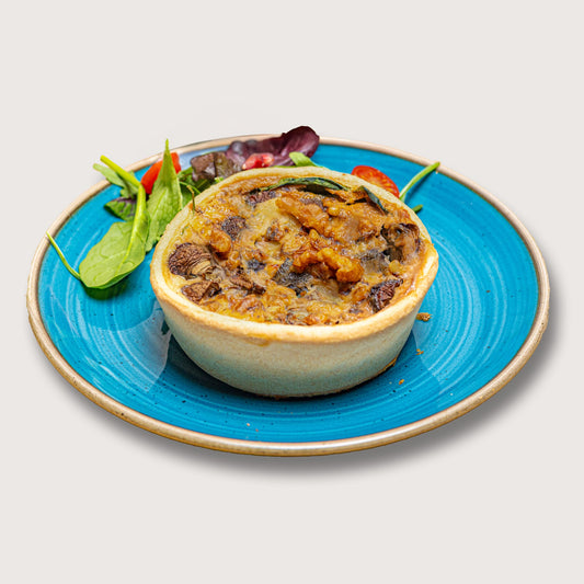 Mushroom & gorgonzola quiche | Lunch in Amsterdam